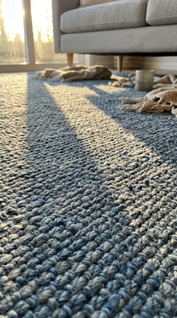 Blue and Grey Area Rug