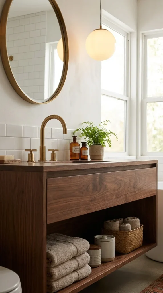 Brass bathroom hardware MCM