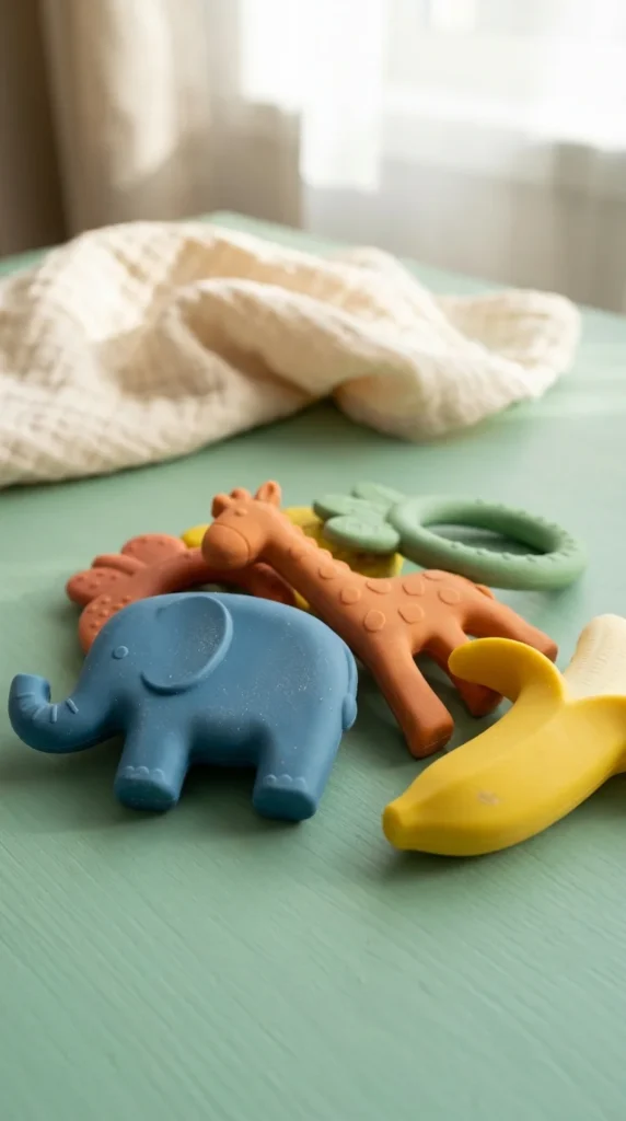 Developmental infant teether toys