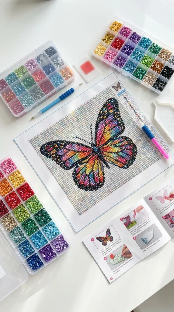 Diamond painting kit girl