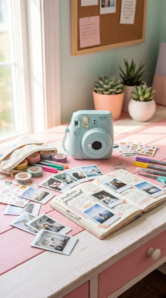 Instant camera journal kit girl