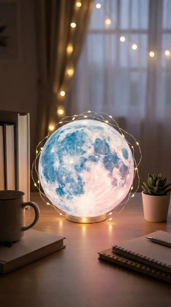 Moon lamp gift girl DIY