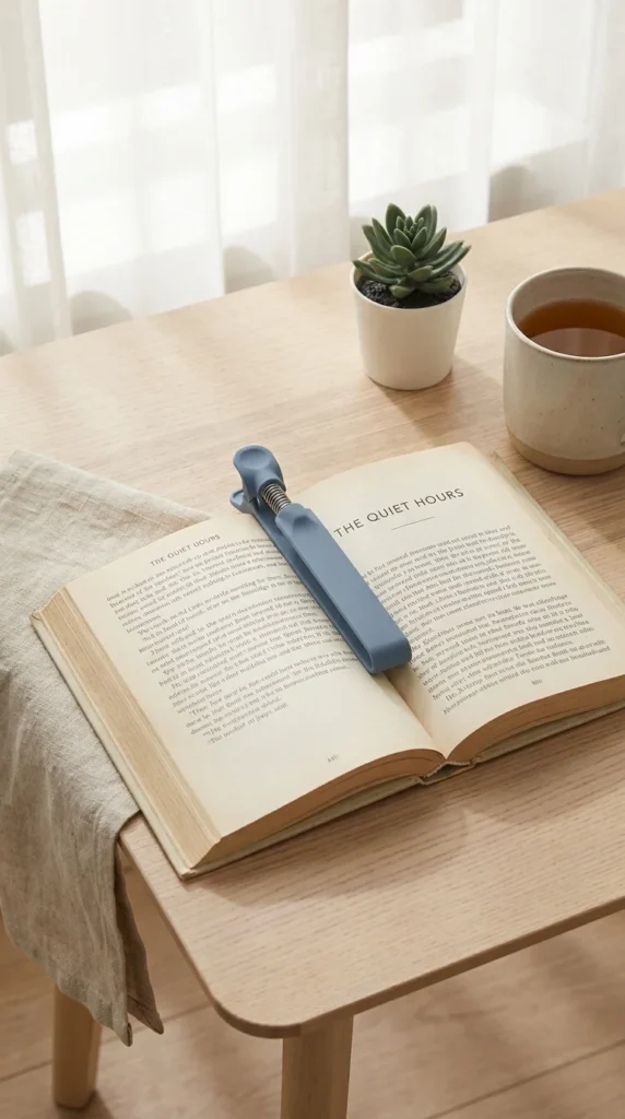 Silicone automatic bookmark gift