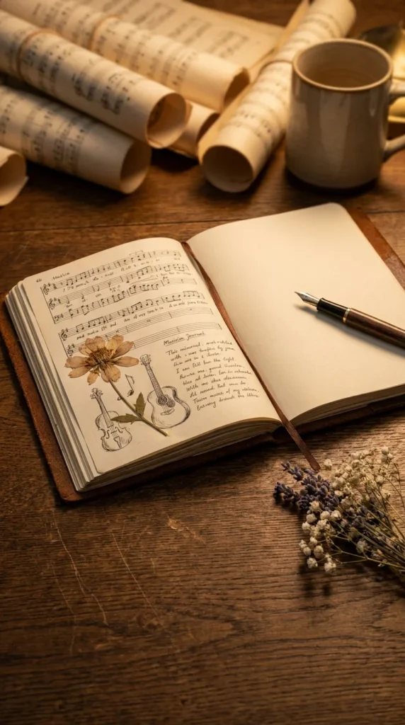 Songwriter journal gift musicians