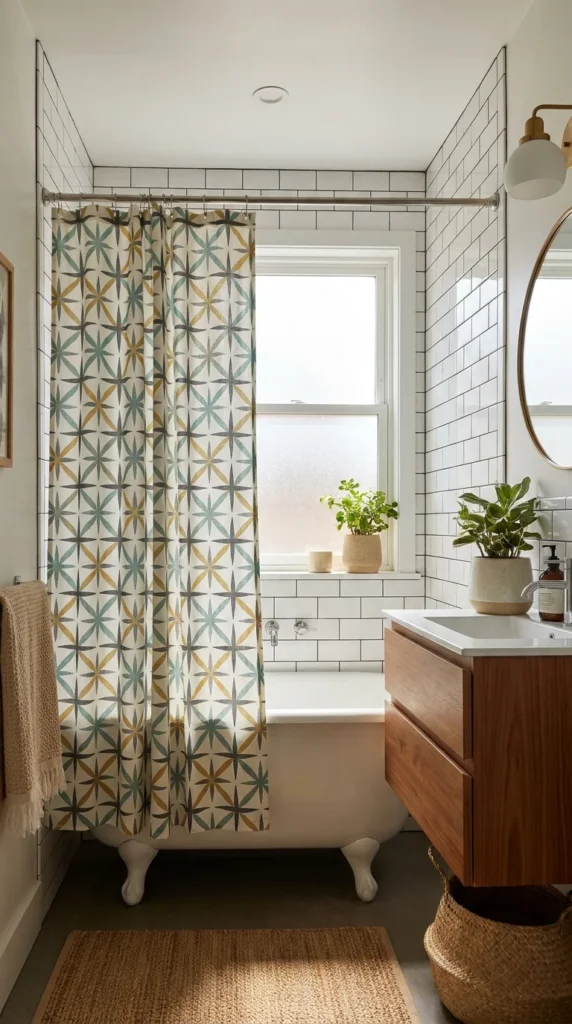 Starburst shower curtain MCM