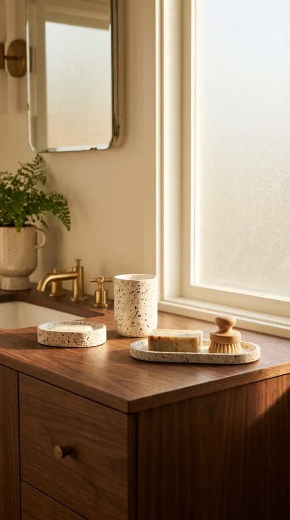 Terrazzo bathroom accessories MCM