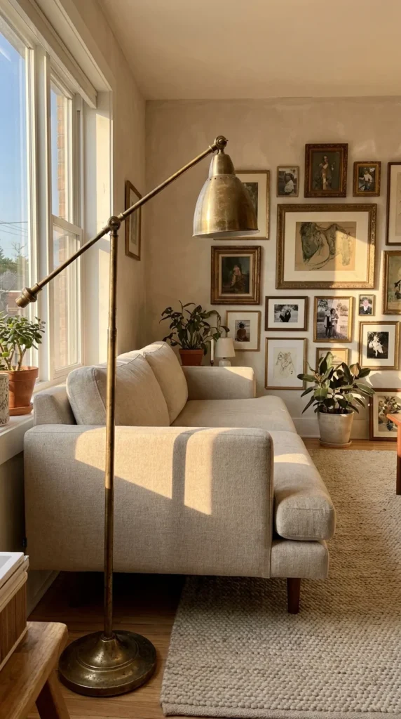 Vintage modern living room interior design