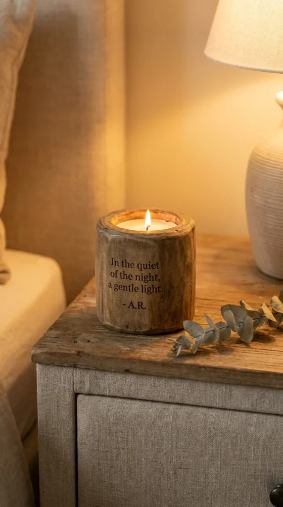new mom wooden candle push present