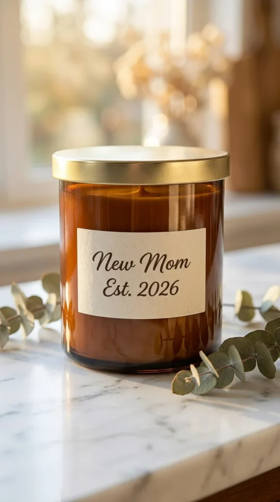 push present candle gift
