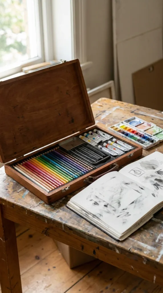 unique gifts under $100 art supplies kit
