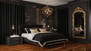 Black and Gold Bedroom Decorating Ideas
