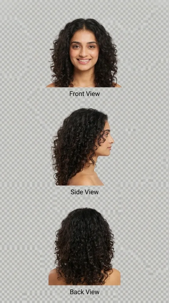 Curly coily layered blowout
