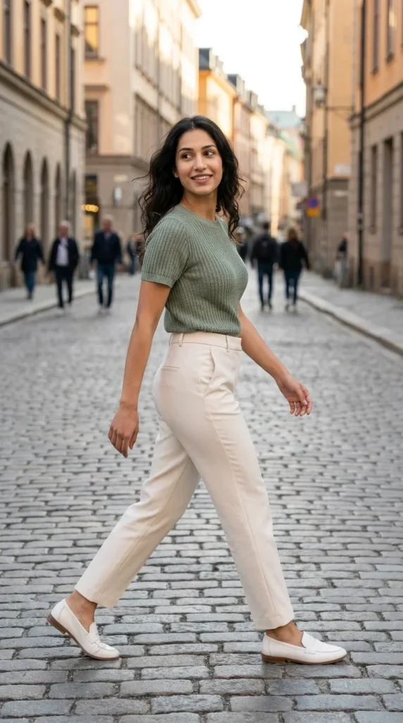 Minimalist crochet tee shirt women