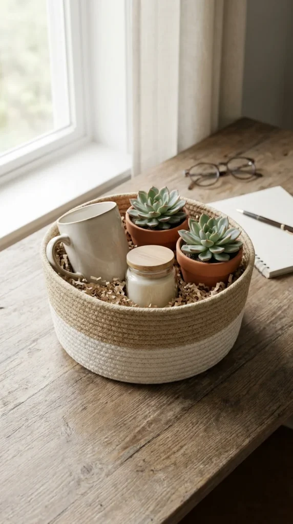 Office admin gift basket idea