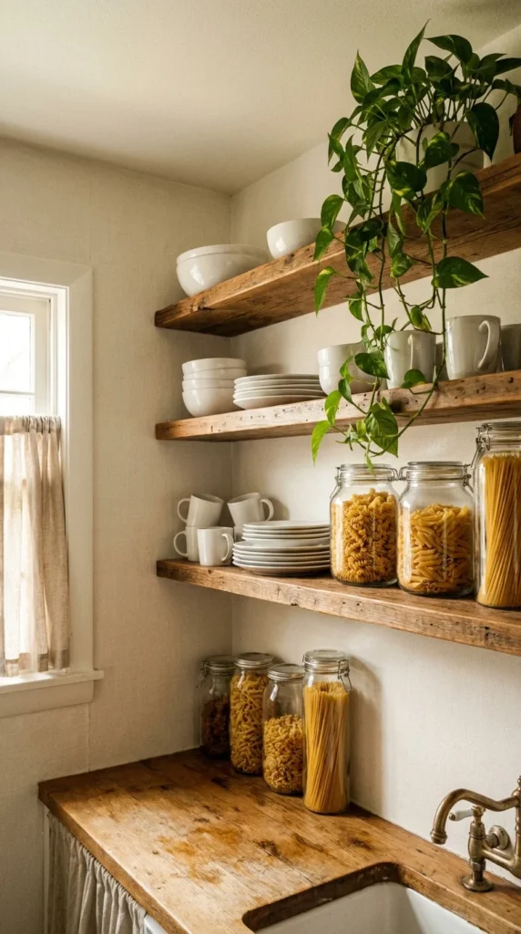open shelving ideas small kitchens