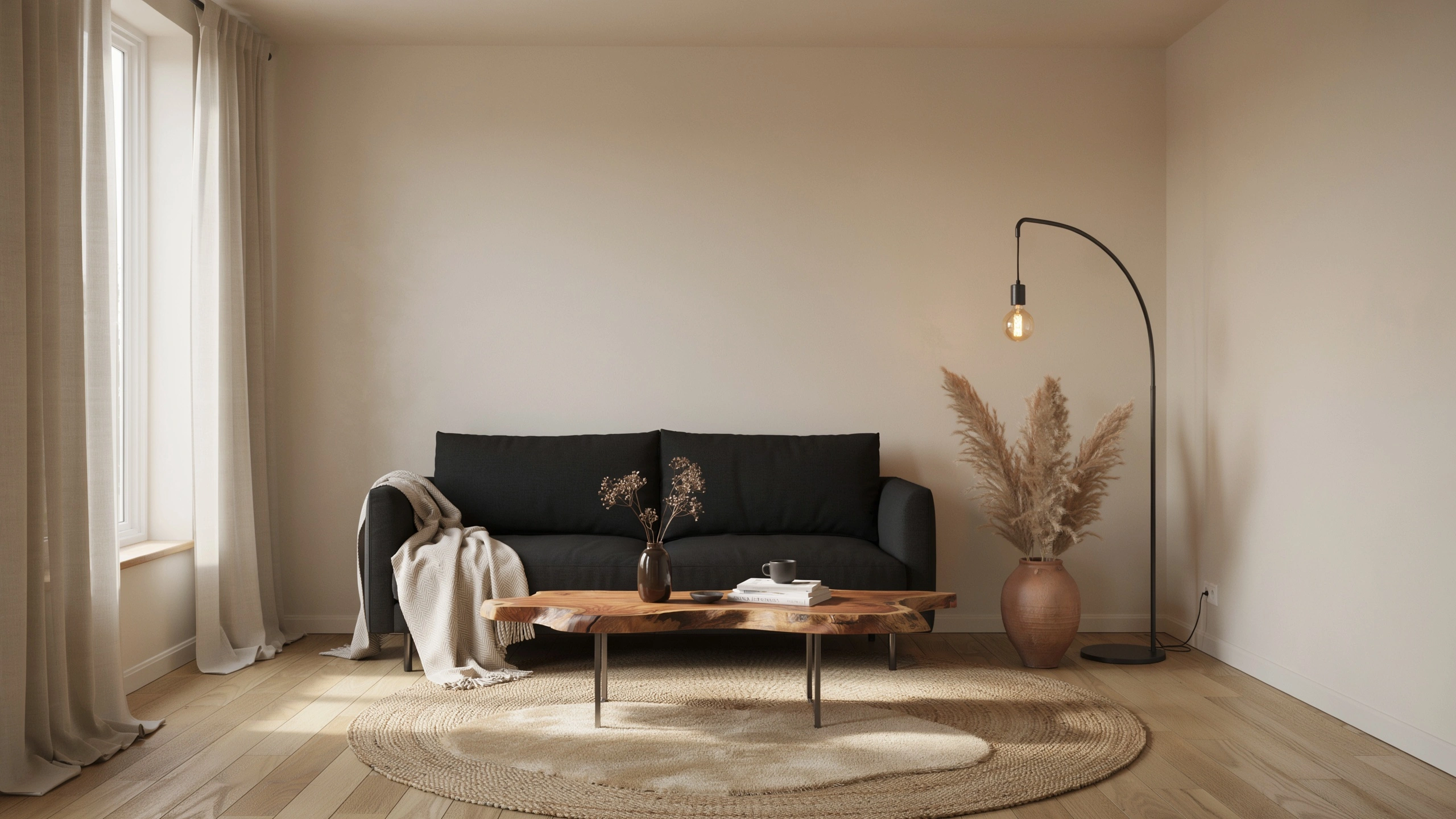 Black sofa living room ideas