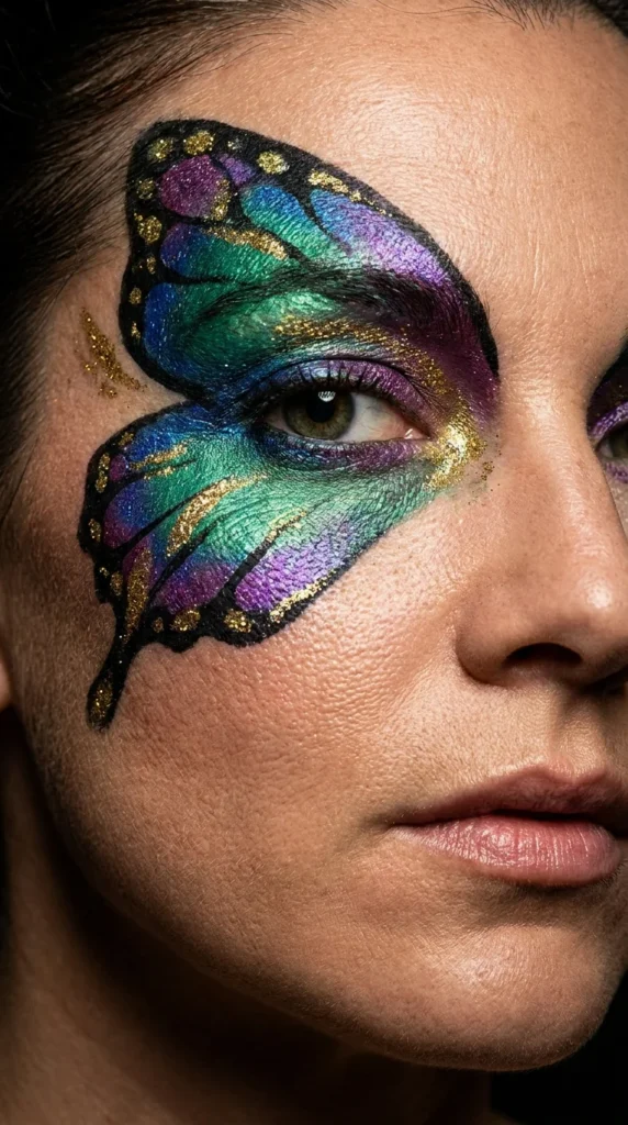 butterfly wing eyeliner face paint