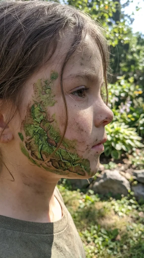 dinosaur scales face paint