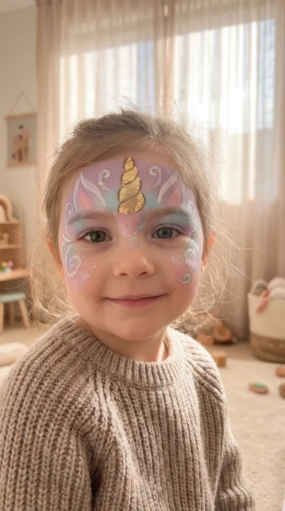 unicorn face paint design