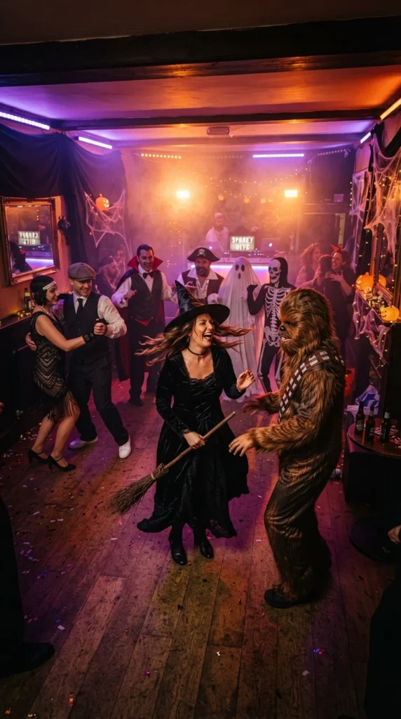 Halloween party dance floor