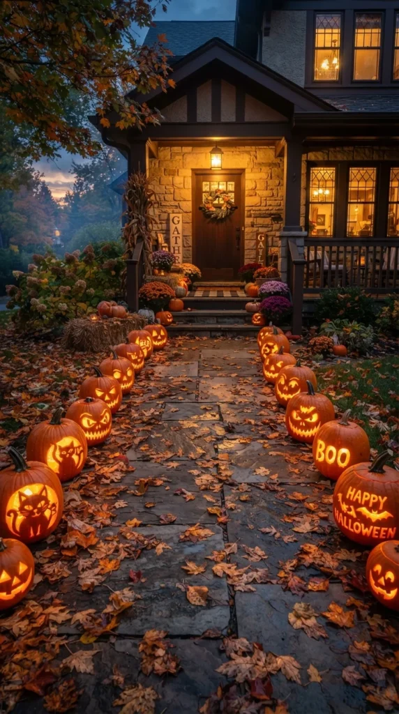 Halloween party decor walkway