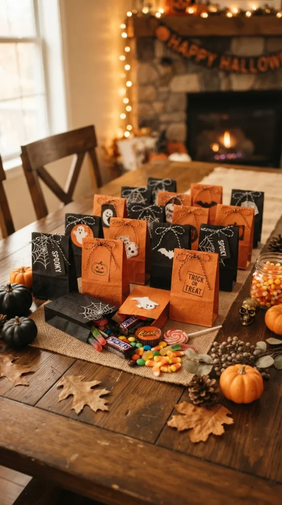 Halloween party favor bags