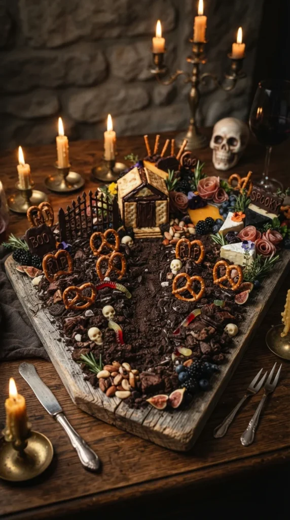 Halloween party food board