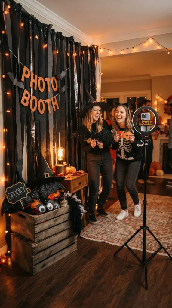 Halloween party photo booth