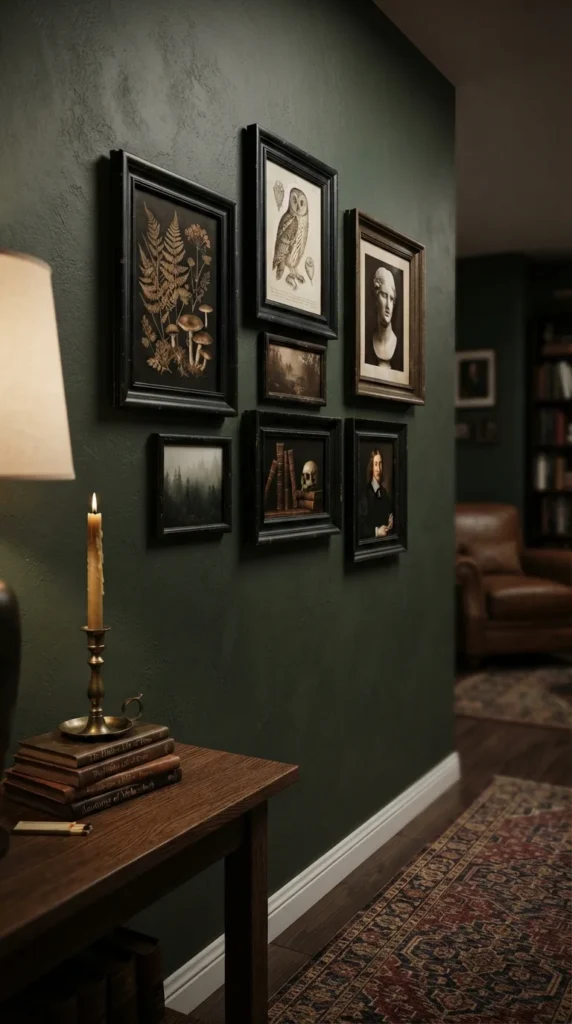 moody Halloween wall decor