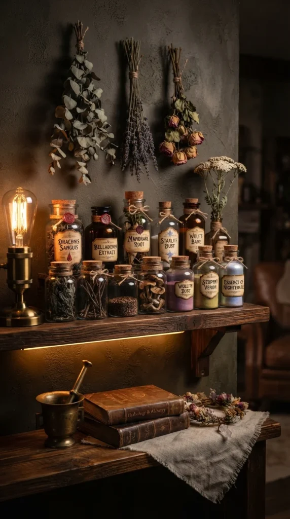 witchy apothecary jars